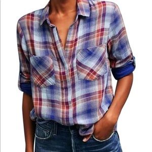 Anthropologie plaid shirt